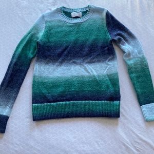 Blue and Green Ombré Sweater